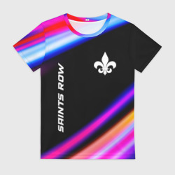 Женская футболка 3D Saints Row speed game lights