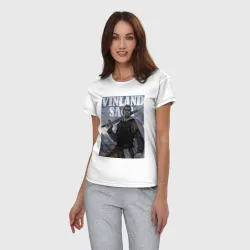 Женская пижама с белой футболкой хлопок Сага о Винланде Аскеладд - фото 2