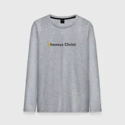 Мужской лонгслив хлопок Cheesus christ