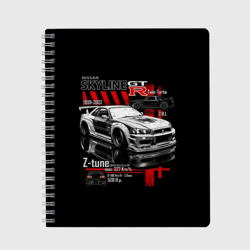 Тетрадь Skyline gtr34 