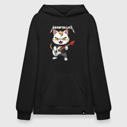 Худи SuperOversize хлопок Meowtallica rock