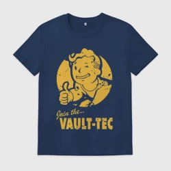 Мужская футболка хлопок Vault boy like print