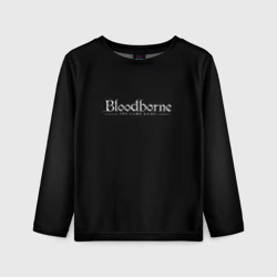 Детский лонгслив 3D Bloodborne logo