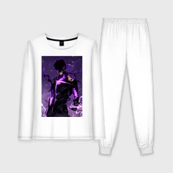 Женская пижама с лонгсливом хлопок Поднятие уровня в одиночку Джину Сон теневая броня