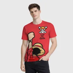 Мужская футболка 3D One Piece - captain Monkey D Luffy - фото 2