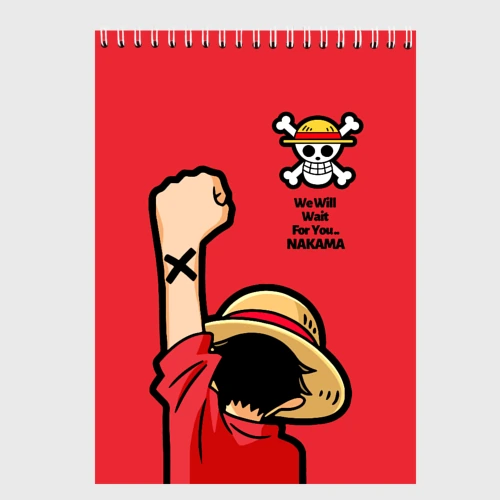 Скетчбук One Piece - captain Monkey D Luffy