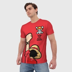 Мужская футболка 3D One Piece - captain Monkey D Luffy - фото 2