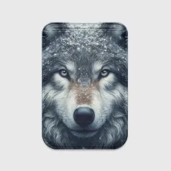 Картхолдер Magsafe магнитный Морда волка - взгляд
