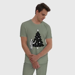 Мужская пижама хлопок Космический праздник - фото 2