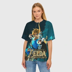 Женская футболка oversize 3D Zelda - Link - фото 2