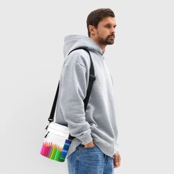 Сумка через плечо 3D Разноцветные карандаши художественные - фото 2