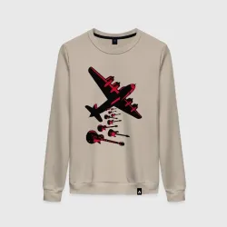 Женский свитшот хлопок Гитарный дождь