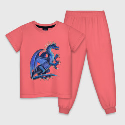 Детская пижама хлопок Azure dragon