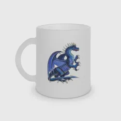 Кружка матовая стеклянная Azure dragon