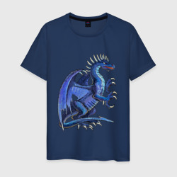 Мужская футболка хлопок Azure dragon