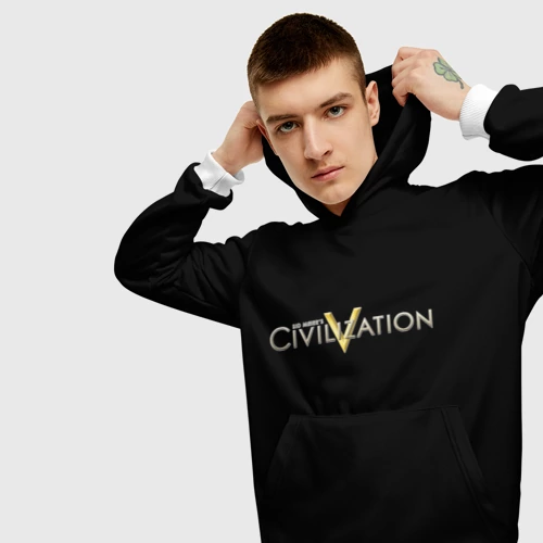 Мужская толстовка 3D с принтом Civilization, вид сбоку #3