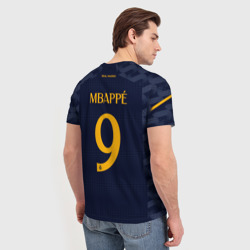 Мужская футболка 3D Мбаппе Реал Мадрид форма гостевая - фото 2