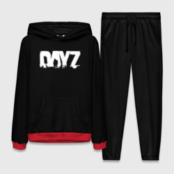 Женский костюм с толстовкой 3D Dayz logo white