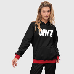 Женский костюм с толстовкой 3D Dayz logo white - фото 2