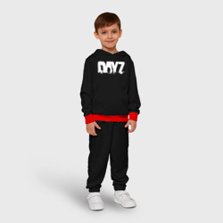 Детский костюм с толстовкой 3D Dayz logo white - фото 2