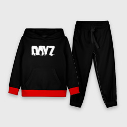 Детский костюм с толстовкой 3D Dayz logo white