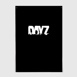 Постер Dayz logo white