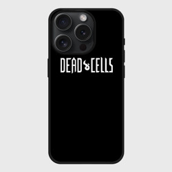 Чехол силиконовый для Apple iPhone 15 Pro матовый Dead Cells logo white