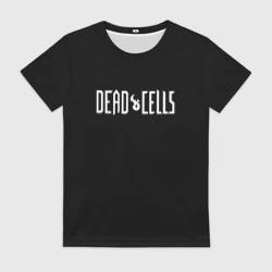 Женская футболка 3D Dead Cells logo white