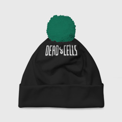 Шапка 3D c помпоном Dead Cells logo white