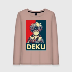 Женский лонгслив хлопок Моя геройская академия Идзуку Мидория герой