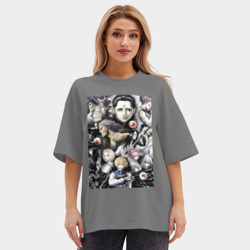 Женская футболка Oversize хлопок premium Охотник х Охотник Курапика  - фото 2