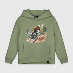 Детское худи Oversize хлопок Велоспорт горный спуск