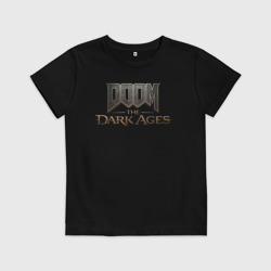 Детская футболка хлопок Doom the dark ages logo