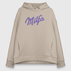 Женское худи Oversize хлопок Milfa в стиле milka 