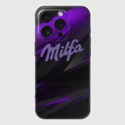 Чехол для iPhone 16 Pro силиконовый с защитой камеры Milfa milka style