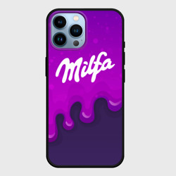 Чехол для iPhone 14 Pro Max Милфа фиолетовые капли