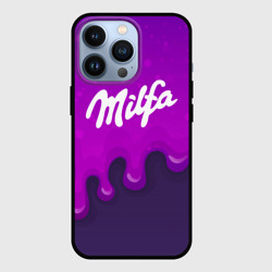 Чехол для iPhone 13 Pro Милфа фиолетовые капли