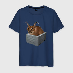 Кот блоггер Шлепа – Мужская футболка хлопок с принтом купить со скидкой в -20%