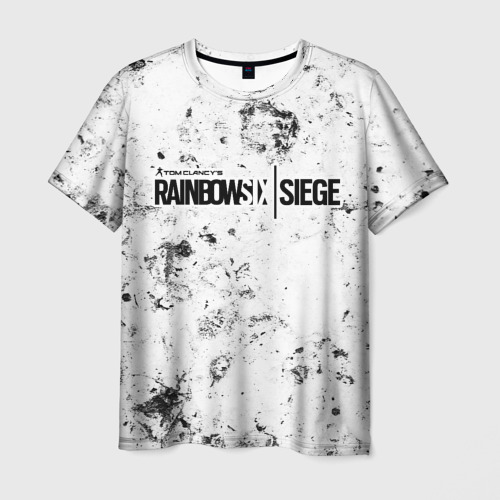 Мужская футболка с принтом Rainbow Six dirty ice, вид спереди №1
