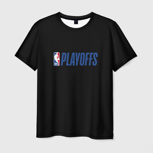 Мужская футболка с принтом NBA playoffs, вид спереди №1