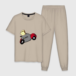 Smart 452 - Mad Toaster – Мужская пижама хлопок с принтом купить со скидкой в -10%