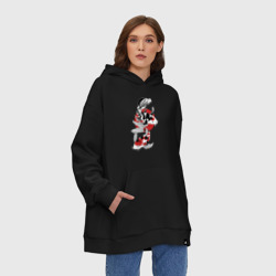 Худи SuperOversize хлопок Карпы кои - японская графика  - фото 2