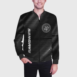 Мужской бомбер 3D Ramones metal rock lines - фото 2