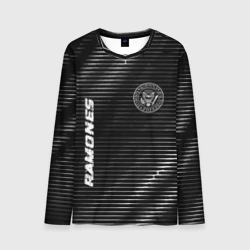 Мужской лонгслив 3D Ramones metal rock lines