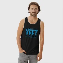 Мужская майка хлопок Jey Uso yeet wwe - фото 2