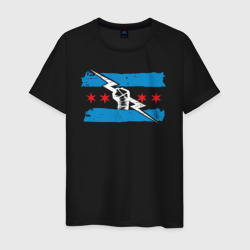 Мужская футболка хлопок Cm Punk wwe bitw Chicago