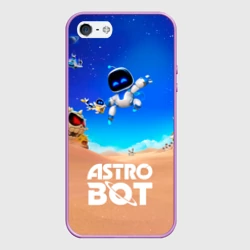 Чехол для iPhone 5/5S матовый Astro bot персонажи