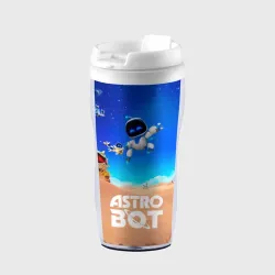 Термокружка-непроливайка Astro bot персонажи