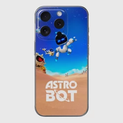 Чехол для iPhone 15 Pro силиконовый с защитой камеры Astro bot персонажи