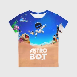 Детская футболка 3D Astro bot персонажи